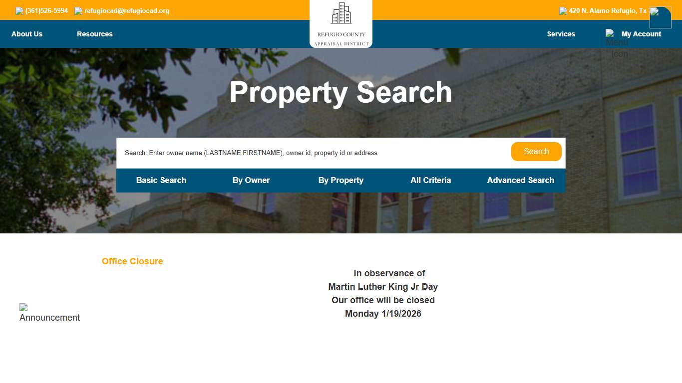 Refugio Central Appraisal District