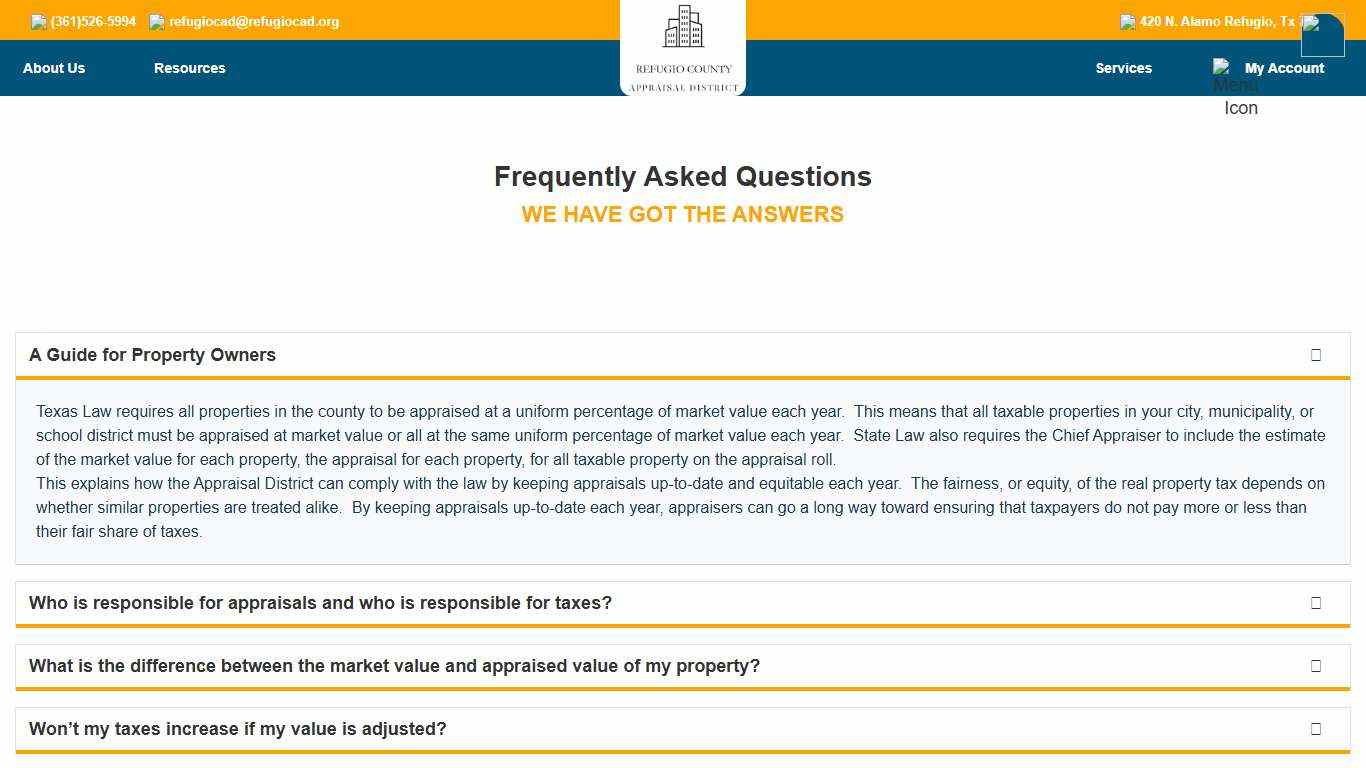 Refugio Central Appraisal District