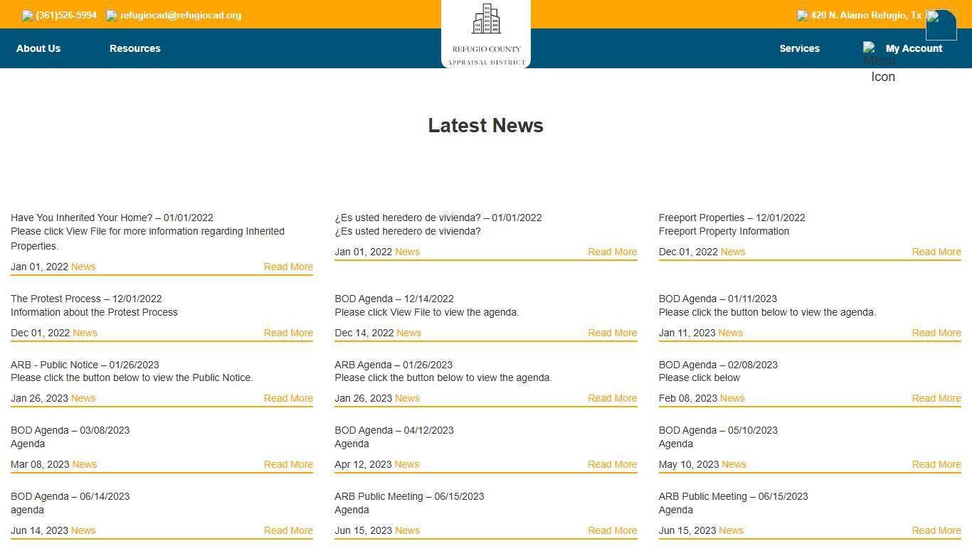 Refugio Central Appraisal District